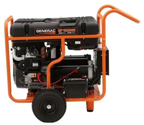 Generac GP15000E 992cc 15,000-Watt 120/240-Volt Electric Start Portable Generator – 5734